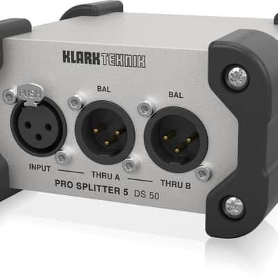 Klark Teknik DS 50 Pro Splitter 5 Passive 1-In/5-Out Signal Splitter with Extended Dynamic Range image 4