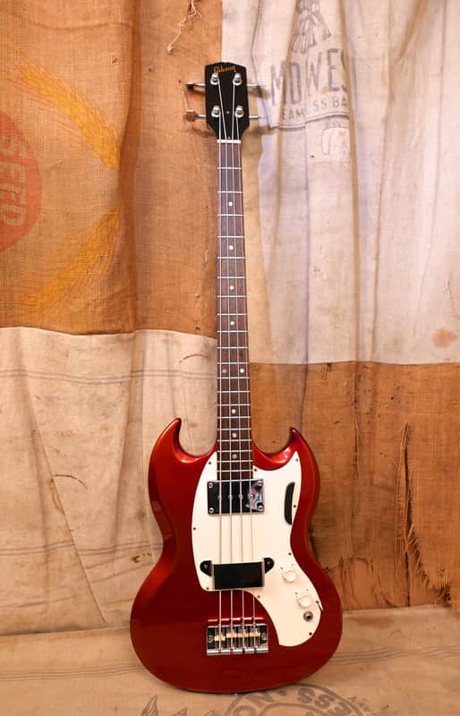 Gibson Melody Maker Bass SG EB 1968 - Sparkling Burgundy Metallic image 1