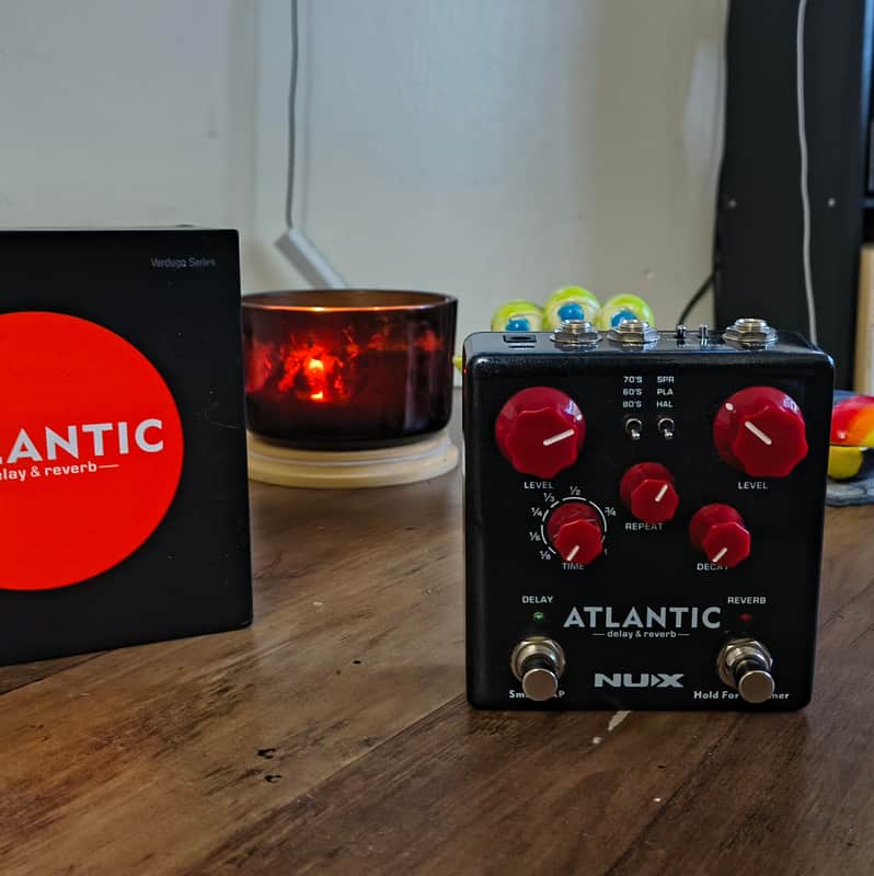 NuX NDR-5 Verdugo Series Atlantic Delay/Reverb 2018 - Black/Red image 1