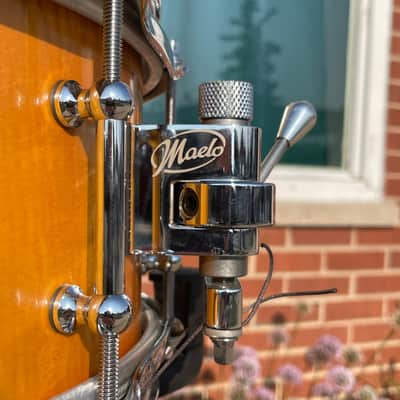 Maelo Drums 5th Anniversary Curly Maple 5.5x14 Snare Drum image 10
