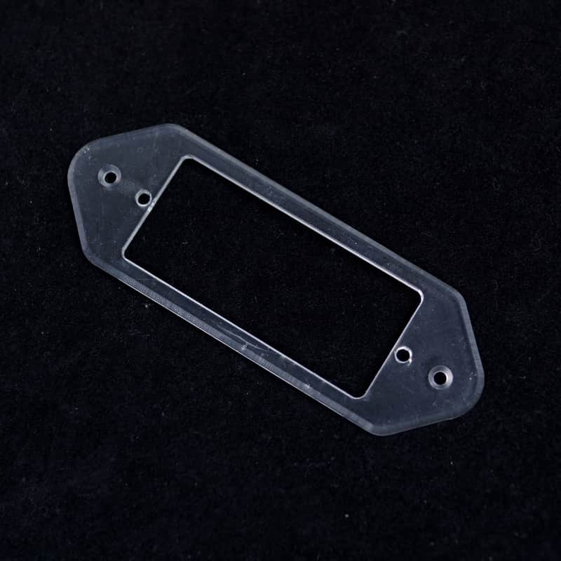 P90 Dog-ear to Mini Humbucker Pickup Adapter Ring ,1-Ply Clear Transparent image 1