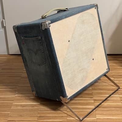 BOUTIQUE one-of-a-kind blue jeans 2x10" Combo Cabinet with Fender V1030 Speakers L@@K ! image 6