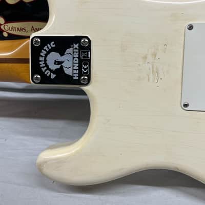 Fender Jimi Hendrix Stratocaster Strat Electric Guitar - Olympic White image 14