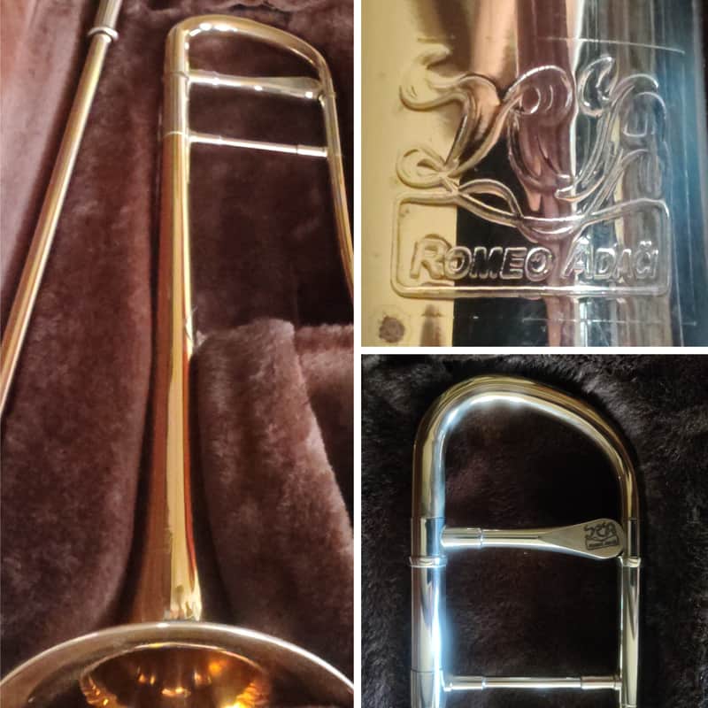 Romeo Adaci .525 bore tenor trombone RARE image 1
