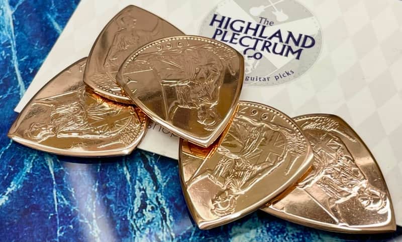 *Special Offer 20% Discount* Two (2) Queen Elizabeth 1966 Penny Coin Guitar Picks. image 1