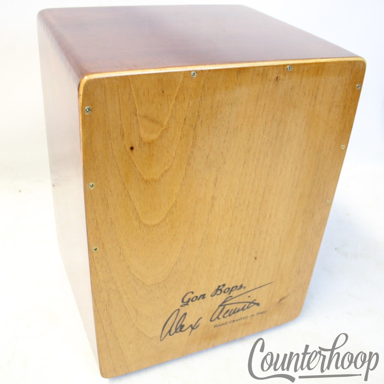 Gon Bops Alex Acuna Signature Cajon 18x12x14" Latin Percussion Mohena/Birch+Case — main photograph