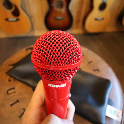 Shure SM58 Handheld Cardioid Dynamic Microphone - All Red Custom image 3