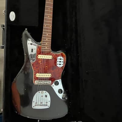 1963 Fender Jaguar – Black Refinish – Mastery Bridge + Original Bridge – Hardshell Case image 4