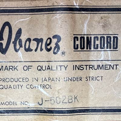 1979 Ibanez Concord J-502BK 12-String Jumbo Late 1970s Black / MIJ Lawsuit Era Vintage + Original Hard Case image 22