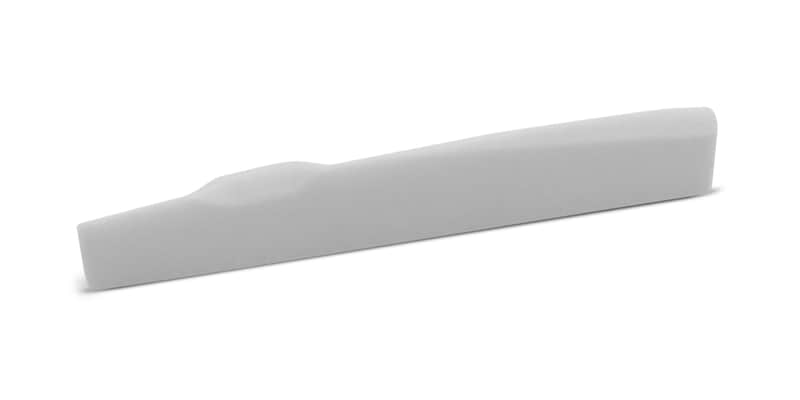 Bone Saddle – Fits Many Post-2014 Guild® USA Guitars – 11 mm Height - 12" Radius image 1