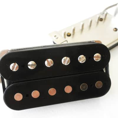 Q Pickups 1957 PAF Humbucker SET Alnico II Classic VINTAGE CORRECT Clone Black 57 Fits Gibson image 12
