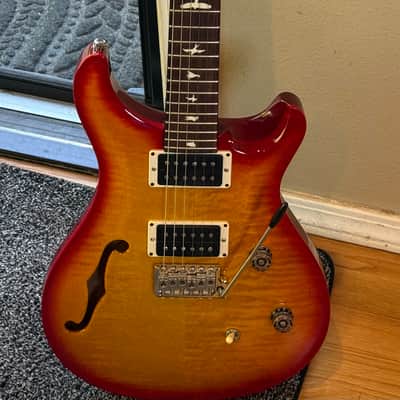 2022 PRS CE 24 Semi-Hollow Electric Guitar - Cherry Wrap Burst w/ Black Neck "Custom Color" image 16