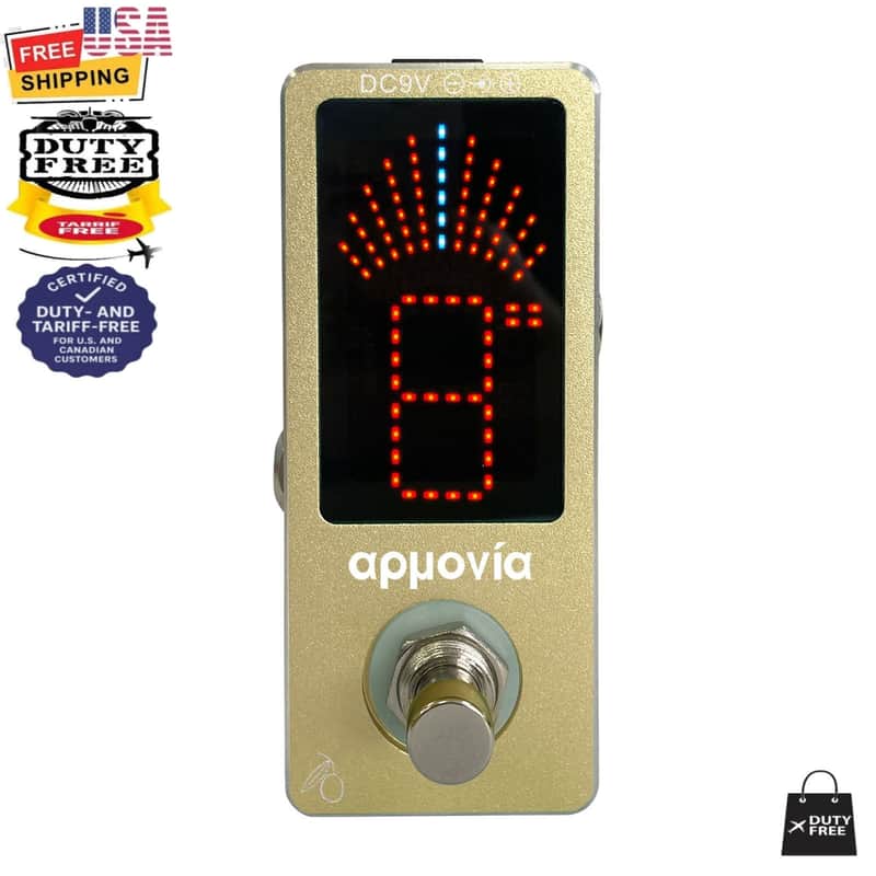 KALAMATA OLIVE Gold Tuner ROOTS Series Aluminum Mini Chromatic Guitar Bass Violin Tuner image 1