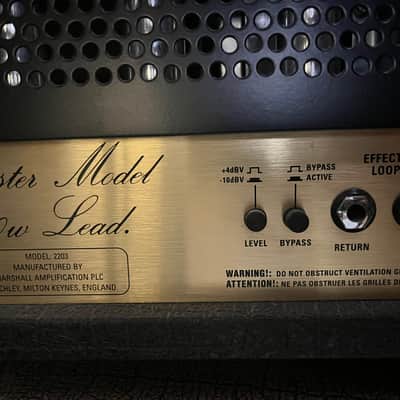 Marshall JCM800 Lead Series 2203X Reissue 100-Watt Guitar Amp Head 2002 - Present - Black image 3
