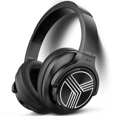 TREBLAB Z2 Over Ear Headphones - Bluetooth 5.0, Active Noise Cancelling, Up to 35H Battery Life image 1