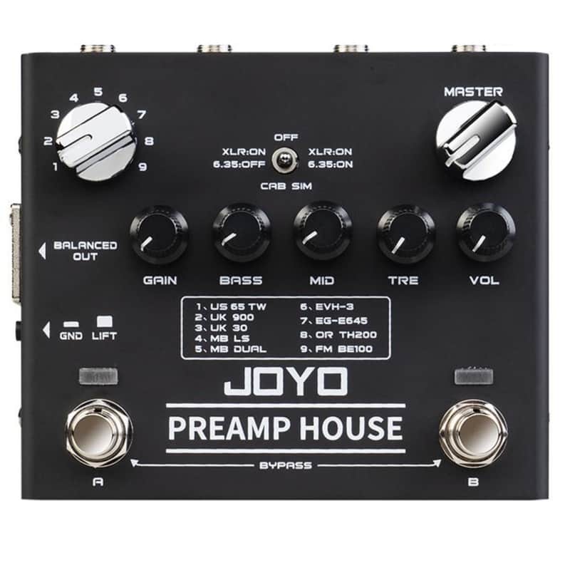 ギター JOYO PREAMP HOUSE Joyo's new Preamp House crams 18 amp sims in one pedal