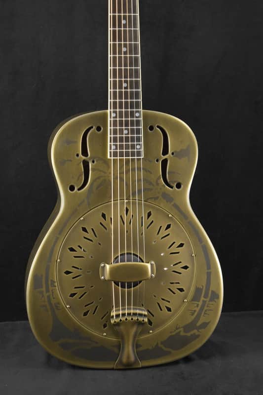 National Style O 14-Fret Antique Brass Weathered Finish image 1