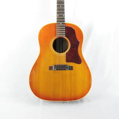 1964 Gibson J-45 Acoustic Guitar PROJECT! Wide Nut, Cherry Sunburst vintage j50 image 4