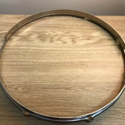 Slingerland Radio King 14" Vintage 1950's Nickel Drum Hoop image 4