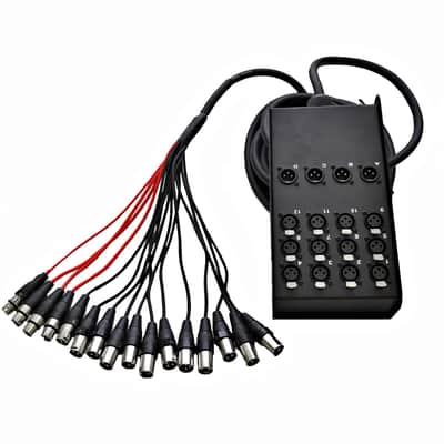 Seismic Audio 12 Channel XLR Low Profile Circuit Board Snake Cable - 25 Feet image 1