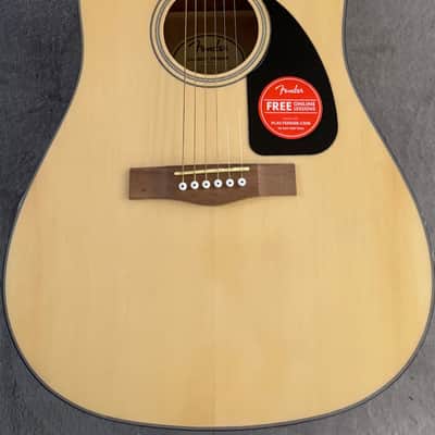 Fender CD-60 Classic Design Series Dreadnought Acoustic Guitar – Natural image 1