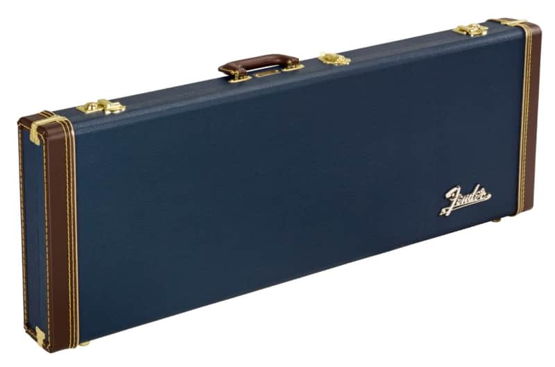 099-6106-302 Fender Classic Series Wood Case Strat/Tele Navy Blue image 1