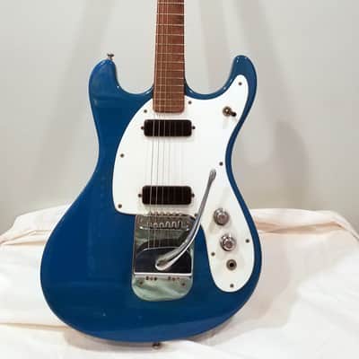 Mosrite Ventures II Slab Body Guitar Serial #B022 1965 Blue image 1