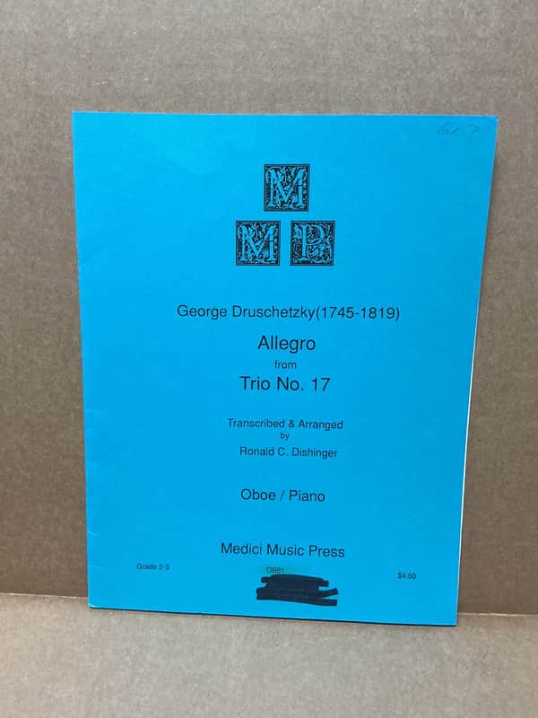 George Druschetzky Allegro from Trio No. 17 Oboe Solo image 1