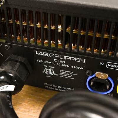 Lab Gruppen C 16:4 1600W Four-Channel Power Amplifier CG015RR image 10