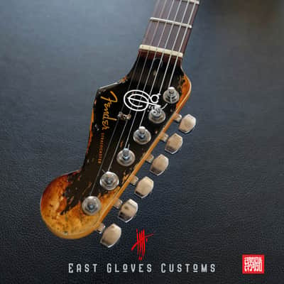 Fender Stratocaster 60th Anniversary Special Edition Black Aged Relic by East Gloves Customs (Rare) image 16