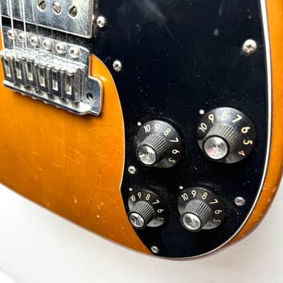 Fender Telecaster Deluxe w/ RARE Factory Tremolo 1973-1974 - Mocha Brown image 12