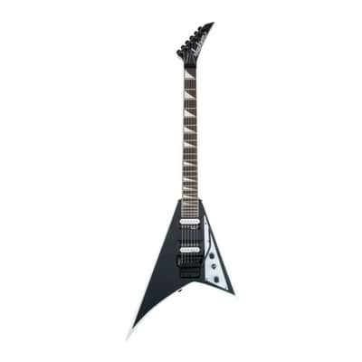 Jackson JS Series Rhoads JS32 6-String Right-Handed Electric Guitar with Poplar Body, Maple Neck, and Amaranth Fingerboard (Black with White Bevels) image 1