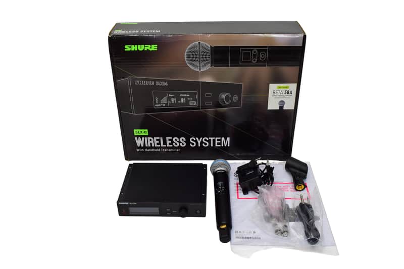 Shure SLXD24/B58 Digital Wireless Handheld System - L58 Band (630–674 MHz) NO RACK HARDWARE image 1