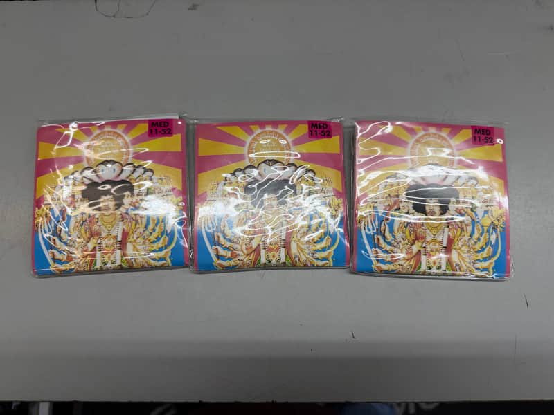 Dean Markley 3 Sets of Jimi Hendrix 11-52 Collectible Strings 2000s NOS image 1
