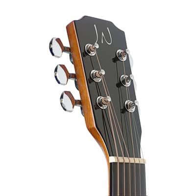 J.N GUITARS Natural-coloured Acoustic Auditorium Guitar With Solid Spruce Top Bessie Series image 6
