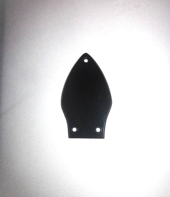 Flying V Mini Arrowhead Style 1 Ply Black Vinyl Truss Rod Cover for Guitar Headstock (Blemished) image 1
