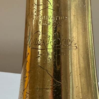Bach 42BO Stradivarius Series Tenor Trombone with Open Wrap F Attachment, Standard Rotor Valve 1990s - Clear Lacquered Brass image 4