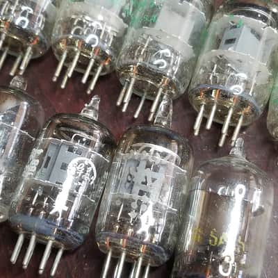 Tung-Sol etc. Matched Pair (2) 5654 6AK5W JAN Pentode tNOS AT1000 TESTED Vacuum Tubes 5 Star, Triangle Premium Little Dot Yaqin 6AK5 Audio 1944-1969 image 10