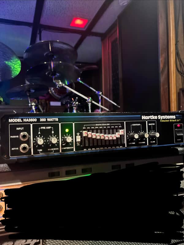 Hartke HA3500 350-Watt Bass Amp Head 1991 - Present - Black image 1