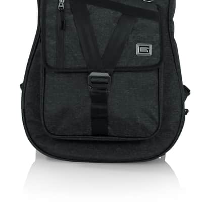 Gator Cases Transit Series Bass Guitar Gig Bag; Charcoal Black Exterior (GT-BASS-BLK) image 1