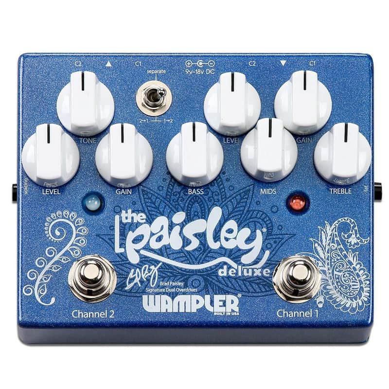Wampler Pedals Paisley Deluxe Overdrive pedal image 1
