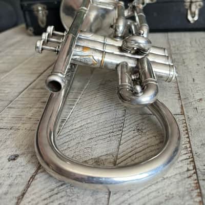 Frank Holton "New Proportion" Cornet — Serial #6646 — Chicago, c.1903–05 — Silver Plate — Collector-Player — Original Case, Extra Slides & Two Period Holton Mouthpieces image 14