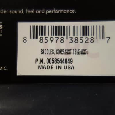 Fender American Vintage Telecaster Compensated Bridge Saddles, Brass image 3
