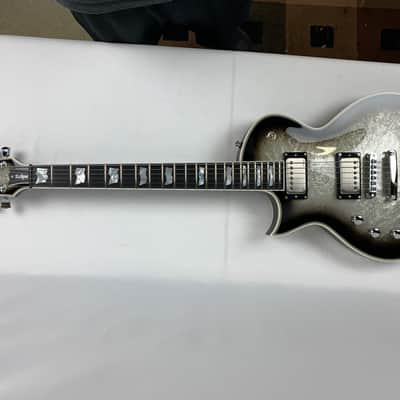 ESP Eclipse Custom Silver Liquid Metal Burst LEFT HANDED Electric Guitar LH + Hard Case MIJ - NEW - IN STOCK image 6