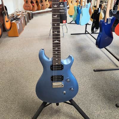 New PRS Paul Reed Smith SE CE 24 Standard Satin - Ice Blue Metallic with PRS SE Gigbag image 2