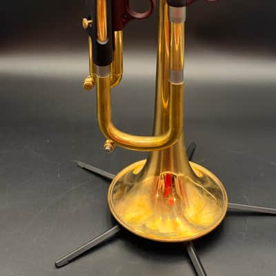 Harrelson Bravura V Bb Trumpet | 1GLT Lightweight Gold Brass Bell | VGR | Raw Brass image 1