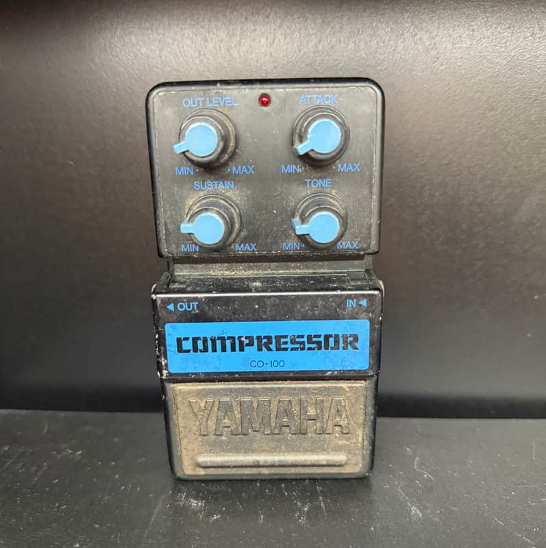 Yamaha CO-100 Compressor 1980s - Black and Blue image 1