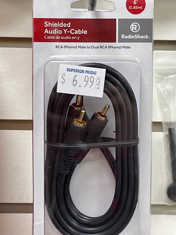 Radio Shack RCA MALE TO DUAL RCA MALE image 1