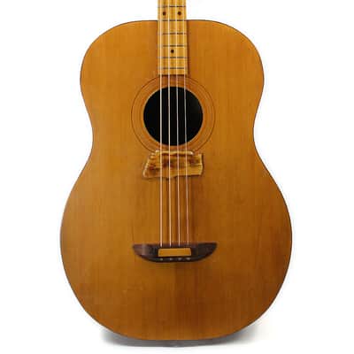 Vintage 1972 Ernie Ball Earthwood Acoustic Bass Guitar Natural Finish image 2