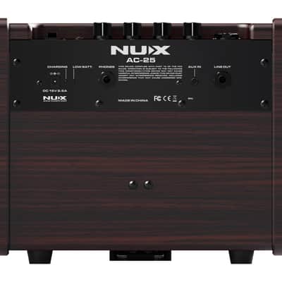NuX Stageman AC-25 25-Watt Acoustic Guitar Combo - Brown image 3